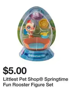 Five Below Littlest Pet Shop Springtime Fun Rooster Figure Set offer