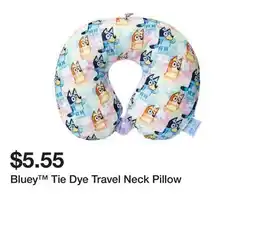 Five Below Bluey Tie Dye Travel Neck Pillow offer