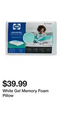 Big Lots White Gel Memory Foam Pillow offer