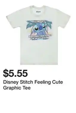 Five Below Disney Stitch Feeling Cute Graphic Tee offer