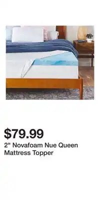 Big Lots 2 Novafoam Nue Queen Mattress Topper offer