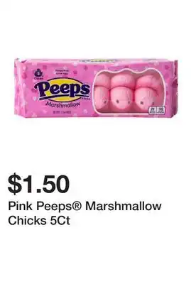 Five Below Pink Peeps Marshmallow Chicks 5Ct offer