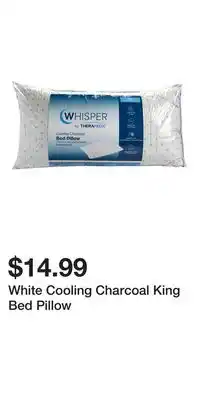 Big Lots White Cooling Charcoal King Bed Pillow offer