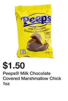 Five Below Peeps Milk Chocolate Covered Marshmallow Chick 1oz offer