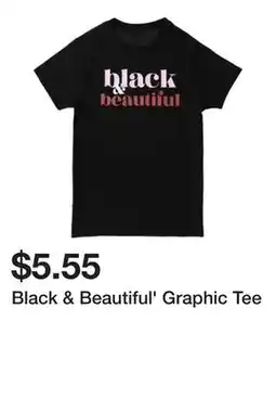 Five Below Black & Beautiful' Graphic Tee offer