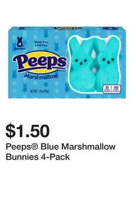 Five Below Peeps Blue Marshmallow Bunnies 4-Pack offer