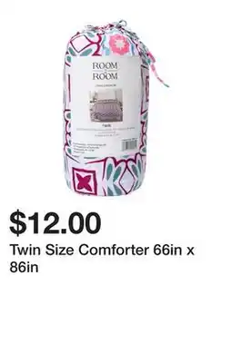 Five Below Twin Size Comforter 66in x 86in offer