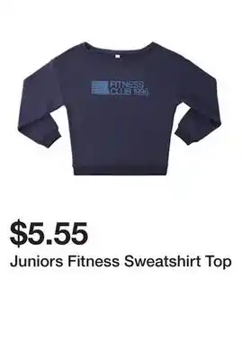 Five Below Juniors Fitness Sweatshirt Top offer