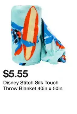 Five Below Disney Stitch Silk Touch Throw Blanket 40in x 50in offer