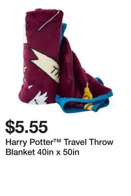 Five Below Harry Potter Travel Throw Blanket 40in x 50in offer