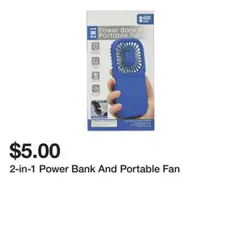 Five Below 2-in-1 Power Bank And Portable Fan offer