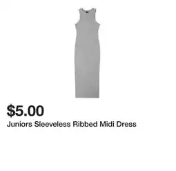 Five Below Juniors Sleeveless Ribbed Midi Dress offer