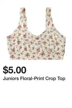 Five Below Juniors Floral-Print Crop Top offer