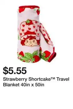 Five Below Strawberry Shortcake Travel Blanket 40in x 50in offer