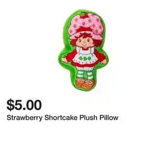 Five Below Strawberry Shortcake Plush Pillow offer