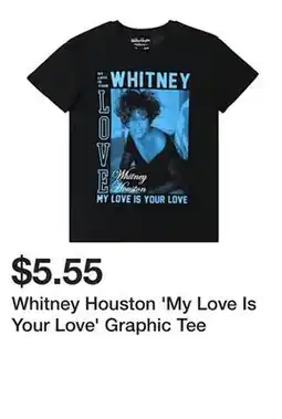 Five Below Whitney Houston 'My Love Is Your Love' Graphic Tee offer