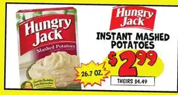 Ollie's HUNGRY JACK INSTANT MASHED POTATOES offer