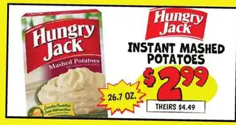 Ollie's HUNGRY JACK INSTANT MASHED POTATOES offer