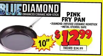 Ollie's PINK FRY PAN 10 offer