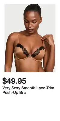 Victoria's Secret Very Sexy Smooth Lace-Trim Push-Up Bra offer