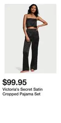 Victoria's Secret Victoria's Secret Satin Cropped Pajama Set offer