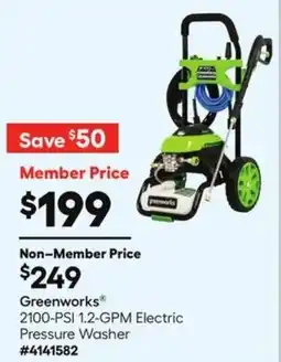 Lowe's Greenworks Electric Pressure Washer offer