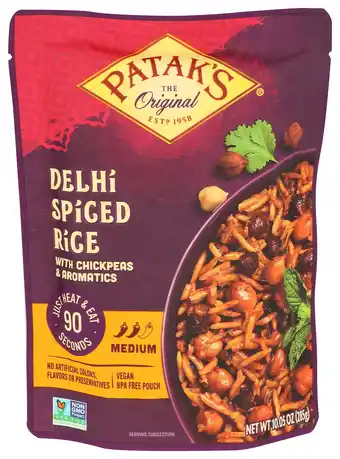 Walmart Patak's Delhi Spiced Rice, Ready to Heat and Eat Curry, 10.05 oz, Pack of 6 offer