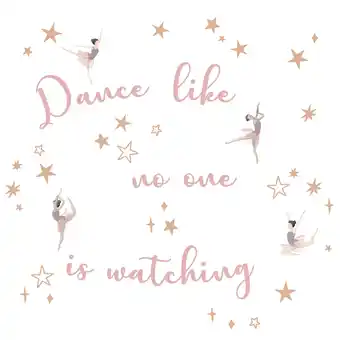 Walmart Lambs & Ivy Ballerina Baby Dance Like No One is Watching Wall Decals/Stickers offer