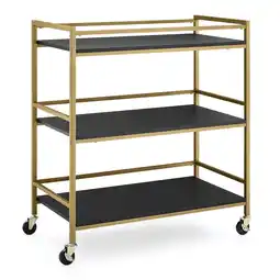 Walmart Delta Children Jade Changing Table/Cart, Ebony Melamine/Bronze offer