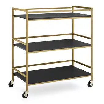 Walmart Delta Children Jade Changing Table/Cart, Ebony Melamine/Bronze offer