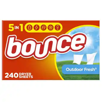 Walmart Bounce Fabric Softener Sheets, Outdoor Fresh, 240 Count offer