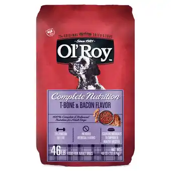 Walmart Ol' Roy Complete Nutrition T-Bone & Bacon Flavor Dry Dog Food, 15 lbs offer