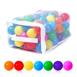 Walmart PlayMaty Colorful Plastic Ball Pit Balls-Kids Fun Toys 100 Pieces.2.16 Set for Toddlers and Baby offer