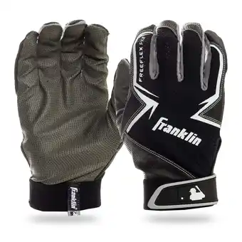 Walmart Franklin Sports MLB Free Flex Baseball Batting Gloves - Black/Gray/White - Youth Medium - 1 Pair offer