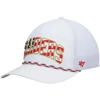 Walmart Men's '47 White Las Vegas Raiders Hitch Stars and Stripes Trucker Adjustable Hat offer