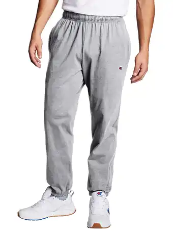 Walmart Champion Men’s Closed Bottom Jersey Pants offer