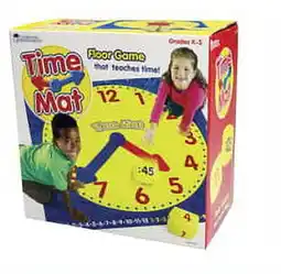 Walmart Learning Resources Time Activity Mat, 54 Inches, Ages 5 and Up offer