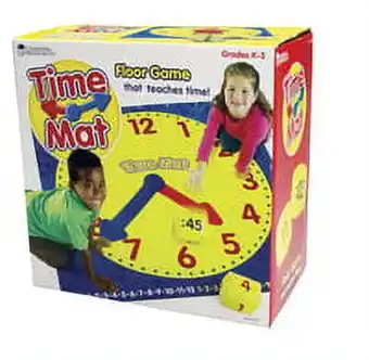 Walmart Learning Resources Time Activity Mat, 54 Inches, Ages 5 and Up offer