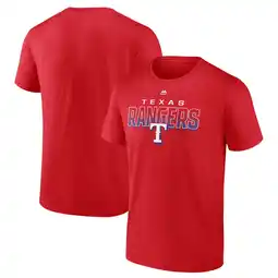 Walmart Men's Majestic Red Texas Rangers Fast-Paced T-Shirt offer