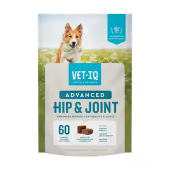 Walmart VetIQ Advanced Hip & Joint Supplement For Dogs, Chicken Flavored Soft Chews, 7.4 oz., 60 offer