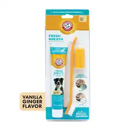 Walmart Arm & Hammer Advanced Care Fresh Breath Dog Toothpaste & Toothbrush Kit in Vanilla Ginger Flavor offer