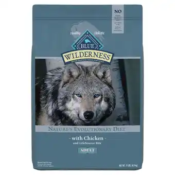 Walmart Blue Buffalo Wilderness High Protein Chicken Dry Dog Food for Adult Dogs, Grain-Free, 11 lb. Bag offer