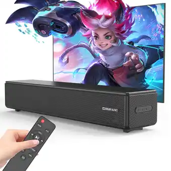 Walmart DR.J Professional Sound Bar for TV, 100W Soundbar with Dolby Digital, HDMI, Bluetooth 5.3 offer