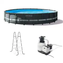 Walmart Intex 20' x 48 Ultra XTR Round Frame Above Ground Swimming Pool with Sand Filter Pump offer