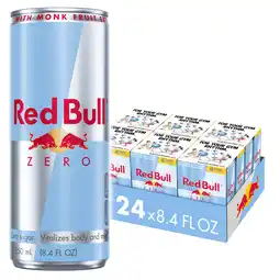 Walmart Red Bull Zero Energy Drink, 8.4 fl. oz., 6 x 4 Cans, with 80mg Caffeine, Taurine& BVitamins offer