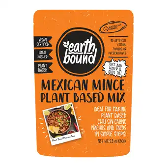 Walmart Earth Bound Mexican Mince Plant Based Mix, 5.3 oz offer