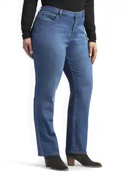 Walmart Lee Womens's Plus Stretch Relaxed Fit Straight Leg Jean offer