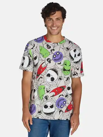 Walmart Disney Nightmare Before Christmas Men's and Men's Big & Tall Web Mask Toss Graphic Tee, Sizes S-3XL offer