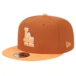 Walmart Men's New Era Brown Los Angeles Dodgers Spring Color Two-Tone 9FIFTY Snapback Hat offer