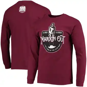 Walmart Men's Texas A&M Aggies 2022 Maroon Out 100 Years of the 12th Man Long Sleeve T-Shirt offer